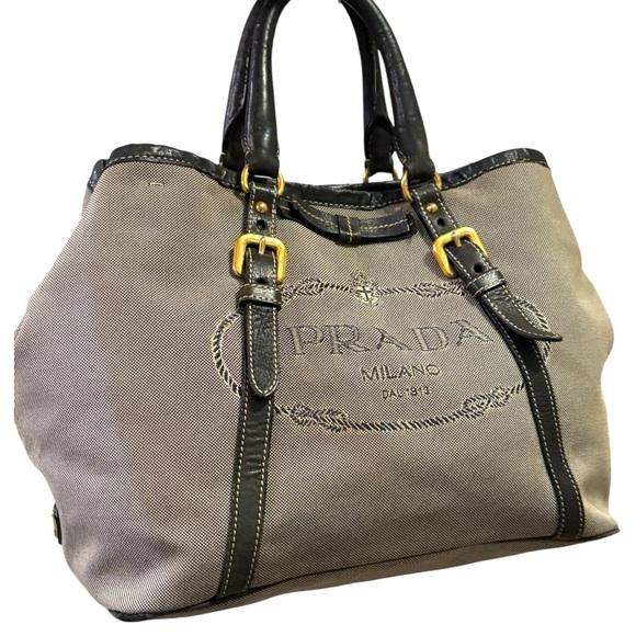 【はるき】PRADA Leather Canvas Bag SORRY, THIS ITEM IS SOLD!